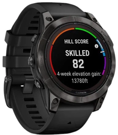 Smartwatch Garmin Fenix 7 Pro Sapphire Solar Edition Carbon Grey DLC Titanium with Black Band (010-02777-11) - obraz 3