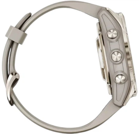 Smartwatch Garmin Fenix 7S Pro Sapphire Solar Edition Soft Gold with Light Sand Band (010-02776-15) - obraz 6