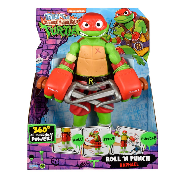 Figurka Playmates Wojownicze Żółwie Ninja Roll N Puch Raphael (43377834199) - obraz 1