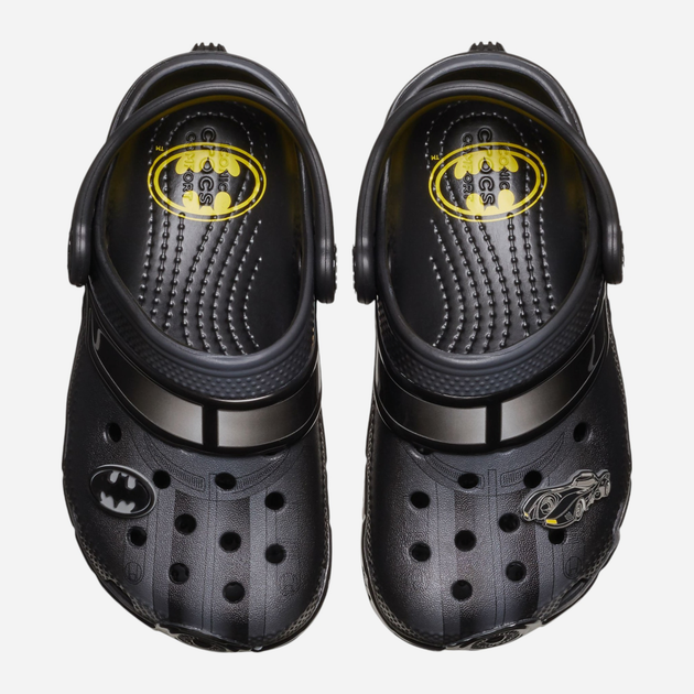 Підліткові крокси-сабо для хлопчика Crocs Classic Batman Batmobile Clog Kids 210229-001 36-37 Чорні (196265807871) - зображення 4