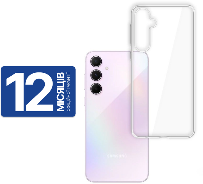 Панель 3MK Clear Case | Samsung Galaxy A55 5G Transparent | (5903108549066) - зображення 3