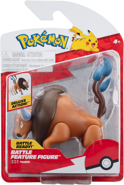 Figurka Jazwares Pokemon Bitewena Tauros W16 (191726497851) - obraz 1