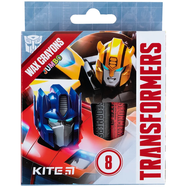 Крейда воскова 8 кольорів Jumbo Transformers TF24-076 4063276177261 - Фото 1 Крейда воскова 8 кольорів Jumbo Transformers TF24-076 4063276177261 - изображение 1