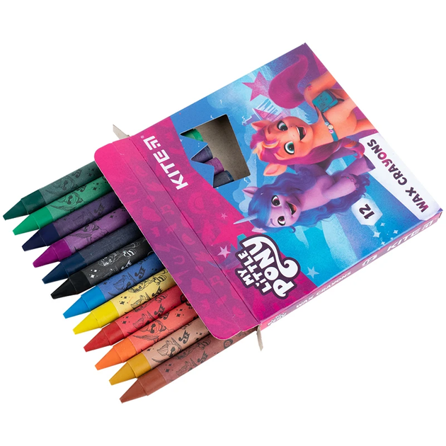 Крейда воскова 12 кольорів My Little Pony LP24-070 4063276177322 - изображение 2