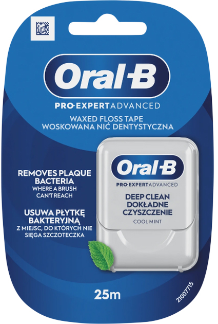 Nić dentystyczna Oral-B Pro Expert Advanced Chłodna mięta 25 m (8700216365604) - obraz 1