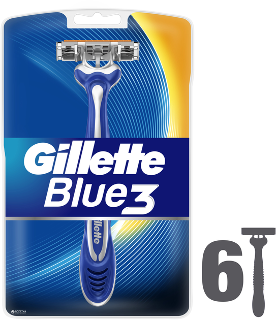 Бритвы одноразовые Gillette Blue 3 6 шт (7702018020294) – в интернет ...