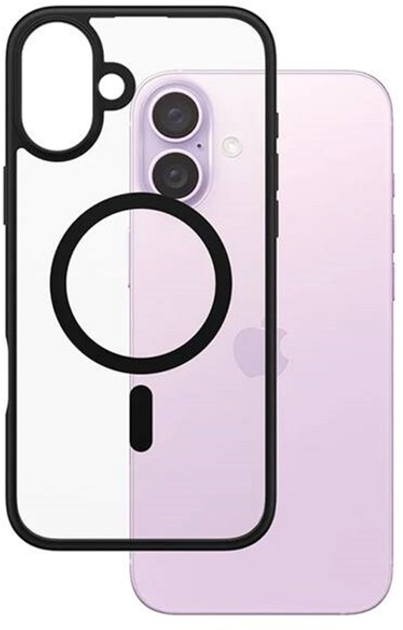 Чохол PanzerGlass HardCase з MagSafe для Apple iPhone 16 Plus Transparent/Black (5715685003240) - зображення 1