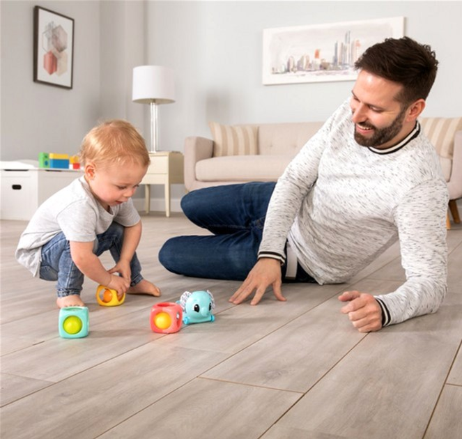 Wieża Sensoryczna Lamaze Klocki + Grzechotka (0796714274645) - obraz 5