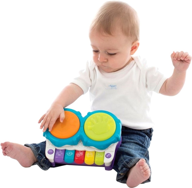 Pianino interaktywne Playgro Jerrys Class 2 in 1 Light Up Music Maker (9321104855473) - obraz 2