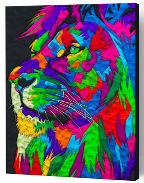 Zestaw do rzeźbienia Splat Planet Clay painting on canvas 30 x 40 cm Lion (5060639146895) - obraz 2