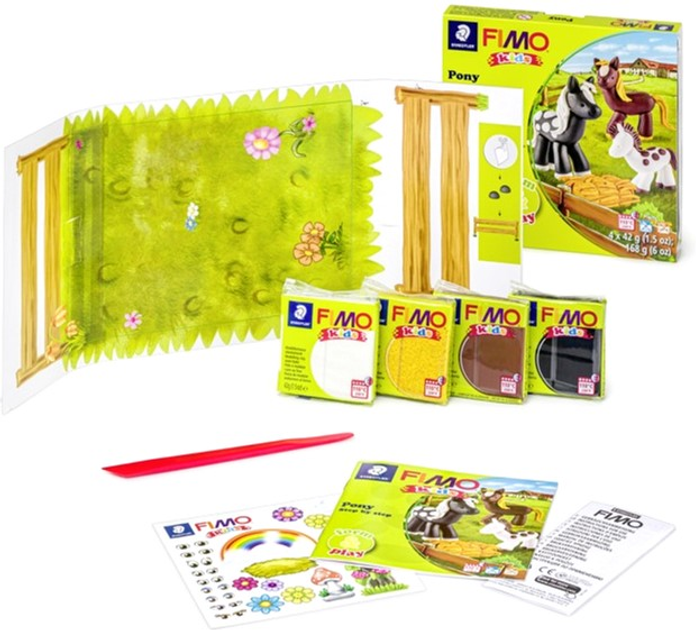 Набір для ліплення Fimo Kids Form & Play Set Поні (4007817806159) - зображення 1