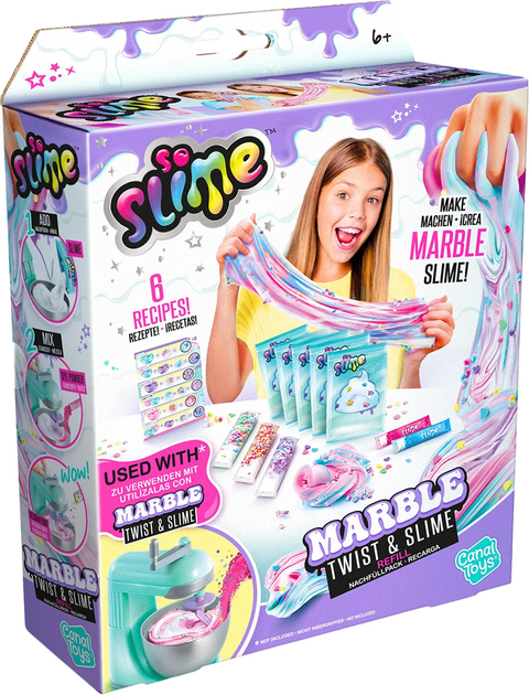 Zestaw do tworzenia szlamów Canal Toys So Slime Marble Twist and Slime refill (3555801360541) - obraz 1