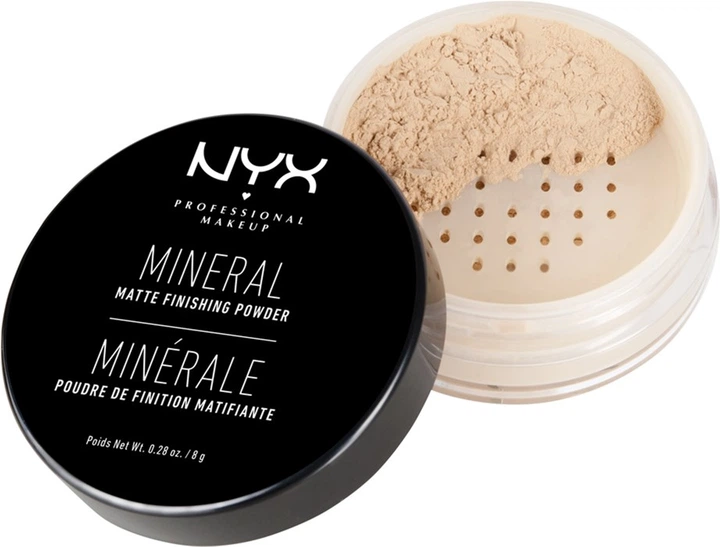 Пудра для обличчя NYX Professional Makeup MFP01 Light / Medium мінеральна 8 г (0800897815455) - зображення 2