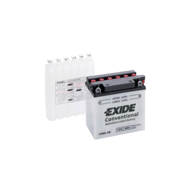 Акумулятор автомобільний EXIDE CONVENTIONAL 9Ah Ев (-/+) (85EN) (12N9-3B)[50466] - зображення 1