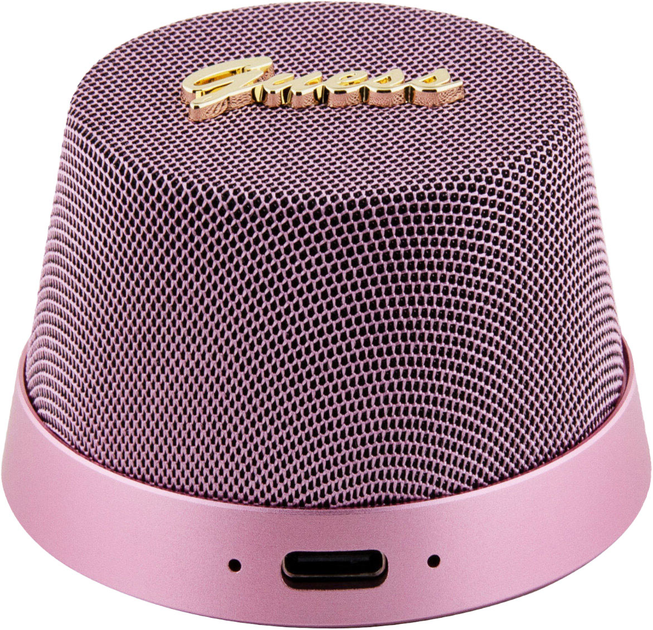 Портативна колонка Guess Bluetooth Magnetic Script Metal Pink (GUWSC3ALSMP) - зображення 1