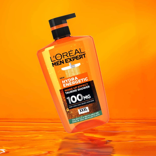 Мужской гель L'oréal Men Expert Hydra Energetic Wake up Shower Gel 1L - Фото 4 Мужской гель L'oréal Men Expert Hydra Energetic Wake up Shower Gel 1L - изображение 4