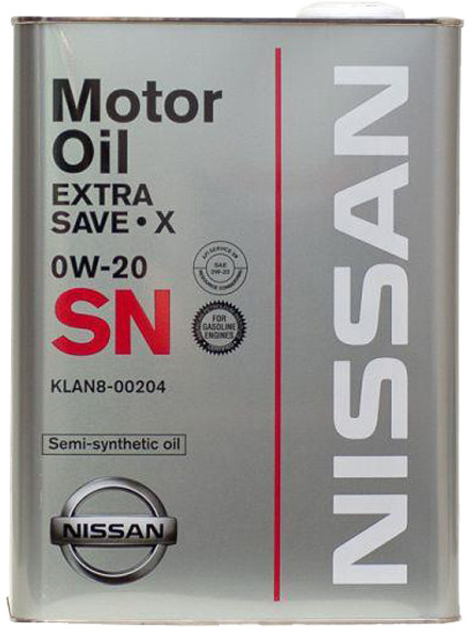 Моторное масло Nissan Strong Save-X 0W20 SP GF-6A 4 л (KLAP000204 ...