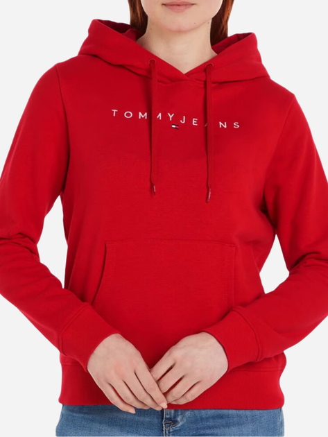 Худі жіноче Tommy Hilfiger DW0DW17324-XIT L Червоне (8720637279694) - зображення 1