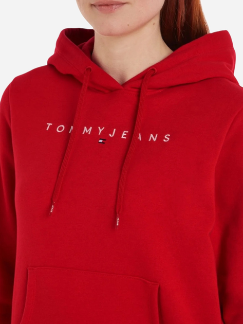 Bluza damska z kapturem Tommy Hilfiger DW0DW17324-XIT L Czerwona (8720637279694) - obraz 3