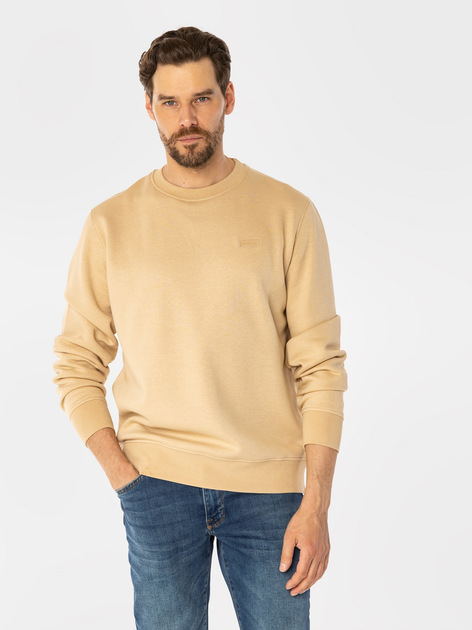 Bluza męska bez kaptura oversize Lee Cooper Buck 5518 XL Beżowa (5905991710707) - obraz 1