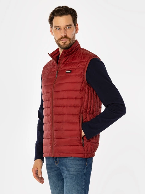 Bezrękawnik męski pikowany Lee Cooper Diego 4400 XL Czerwony (5905991706830) - obraz 3