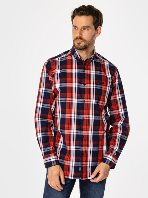 Сорочка бавовняна чоловіча Lee Cooper NewTenby 02Kz L Червона (5905991708247) - зображення 3