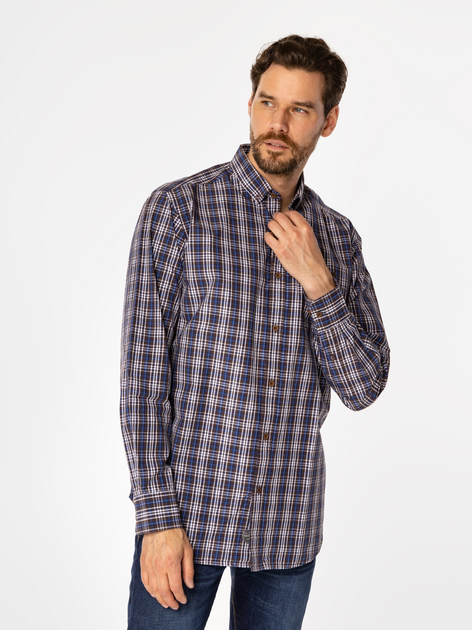 Koszula męska bawełniana Lee Cooper NewTenby 33Kz 3XL Brązowa (5905991708421) - obraz 3