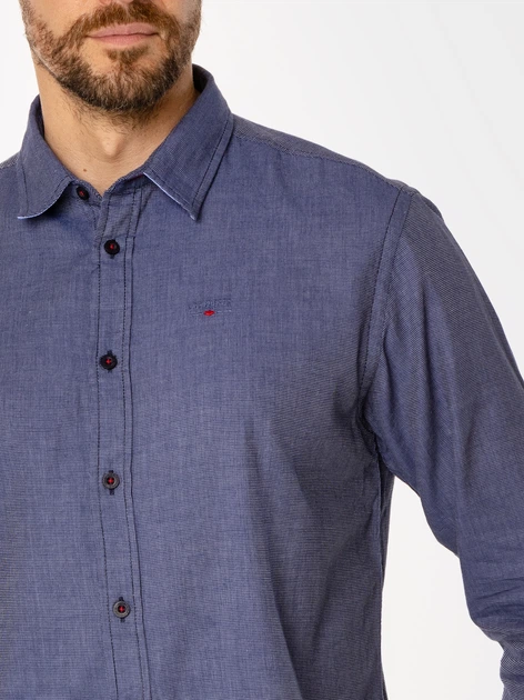 Koszula męska bawełniana Lee Cooper Rey 39Kz L Granatowa (5905991708780) - obraz 4