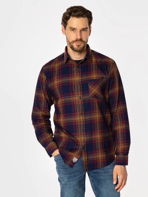 Koszula męska bawełniana Lee Cooper Scott 5708 XL Ciemnogranatowa (5905991707646) - obraz 3