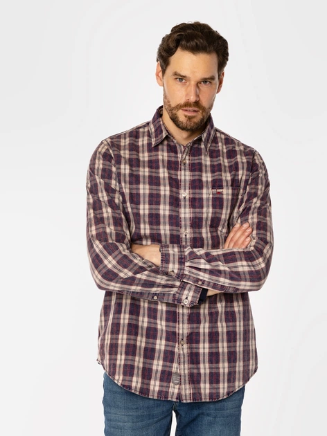Koszula męska bawełniana Lee Cooper Will 9305 XL Fioletowy (5905991713005) - obraz 3