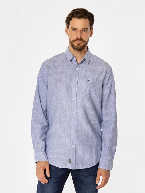 Koszula męska Lee Cooper Will 9315 2XL Niebieska (5905991712725) - obraz 3