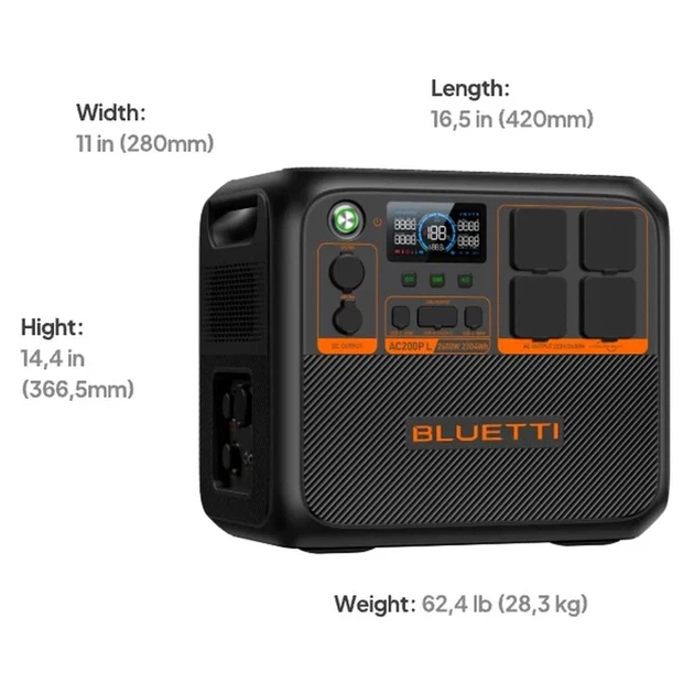 Портативна зарядна станція Bluetti AC200PL 2400W 2304Wh - изображение 6