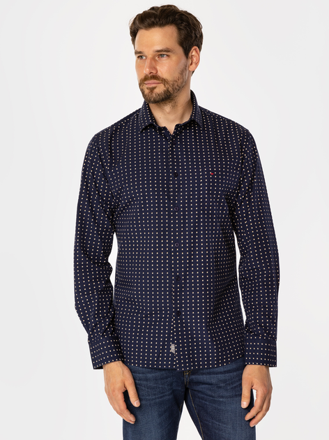 Сорочка бавовняна чоловіча Lee Cooper Windsor 62Mp M Темно-синя (5905991708742) - зображення 3