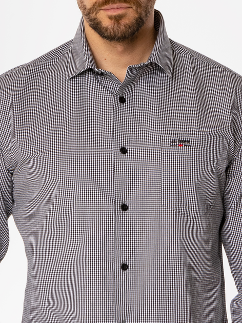 Koszula męska bawełniana Lee Cooper Windsor 37Kz 2XL Czarna (5905991708667) - obraz 4