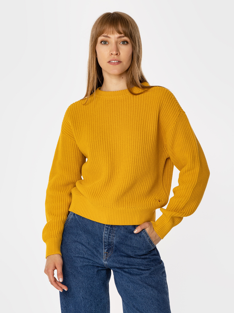 Sweter damski bawełniany Lee Cooper Yana Organic M Żółty (5905991716624) - obraz 1