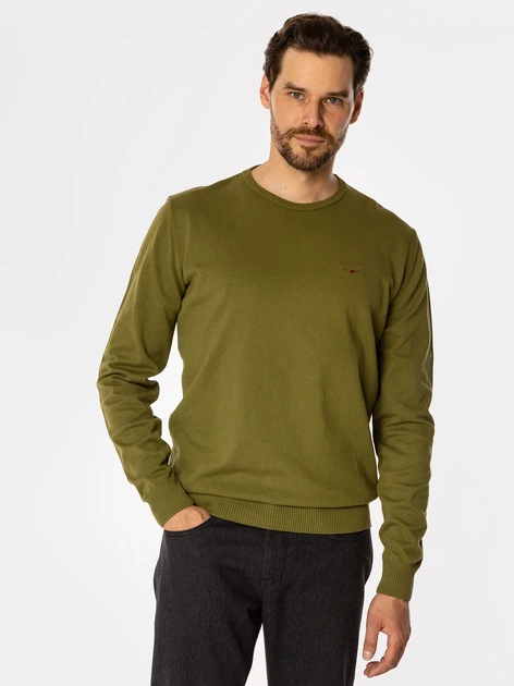 Sweter męski bawełniany Lee Cooper Andy Organic M Khaki (5905991716570) - obraz 3