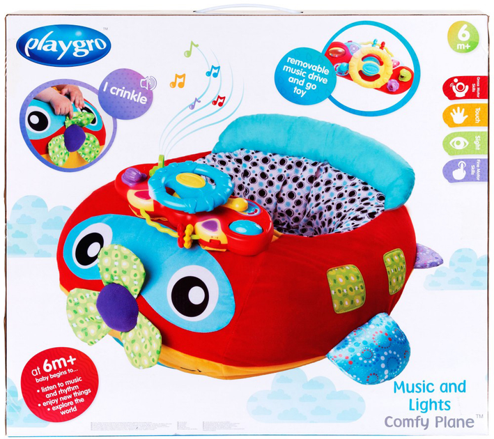 Літачок Playgro Music And Lights Comfy Plane з музикою та світлом (9321104876270) - зображення 7