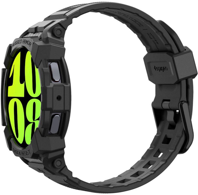 Ремінець з чохлом Spigen Rugged Armor Pro для Samsung Galaxy Watch 7 44 мм Matte Black (8809971232098) - зображення 12
