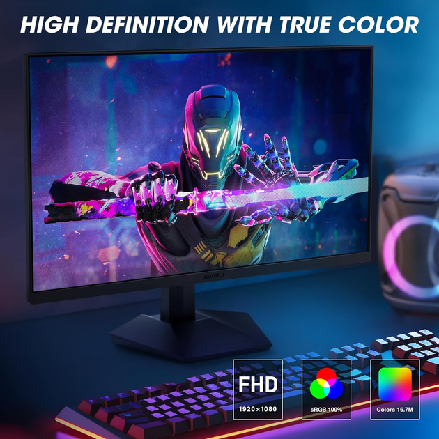 Монитор 27" KOORUI GN02 Full HD VA 240 Гц - изображение 4