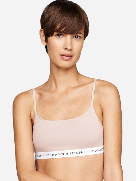 Набір бюстгальтерів без кісточок Tommy Hilfiger UW0UW05528-0R7 L 2 шт Білий/Бежевий (8720637171257) - зображення 4