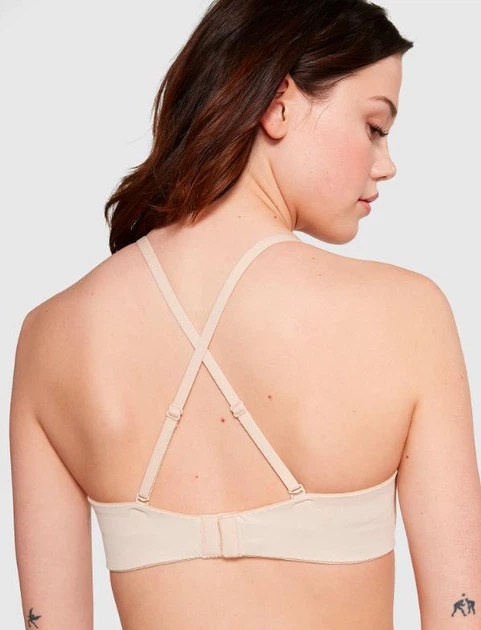 Бюстгальтер Victoria's Secret Pink WEAR EVERYWHERE LIGHTLY LINED STRAPLESS BRA Бежевый 32D (70D) - изображение 3