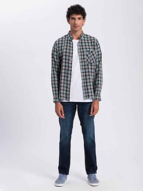 Футболка бавовняна чоловіча Cross Jeans 15250-008 S Біла (8697319020519) - зображення 3