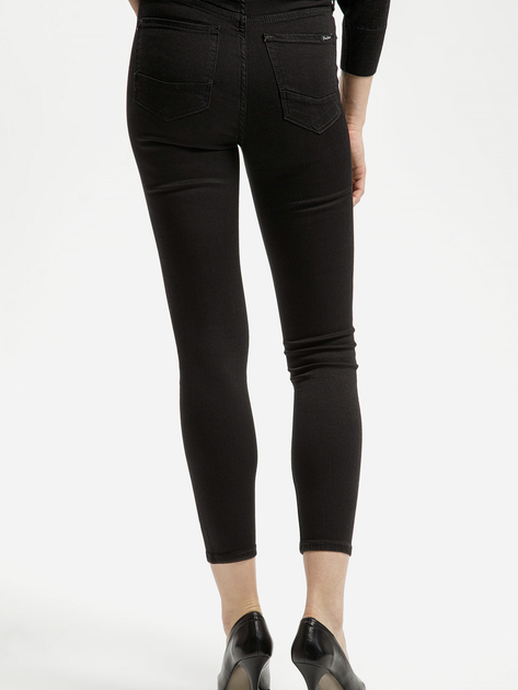 Jeansy skinny damskie z wysokim stanem Cross Jeans P 429-013 26-36 Czarne (8697319598124) - obraz 2