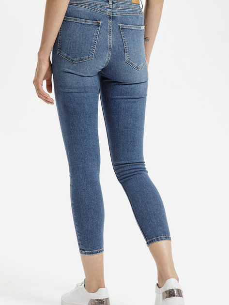 Jeansy skinny damskie z wysokim stanem Cross Jeans P 429-158 33-30 Niebieskie (8697319593310) - obraz 2