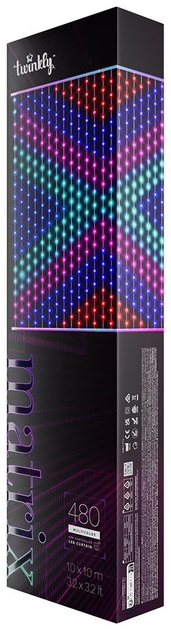 Світлодіодна гірлянда Twinkly Matrix 480 RGB 1x1 m (8053614841813) - зображення 1