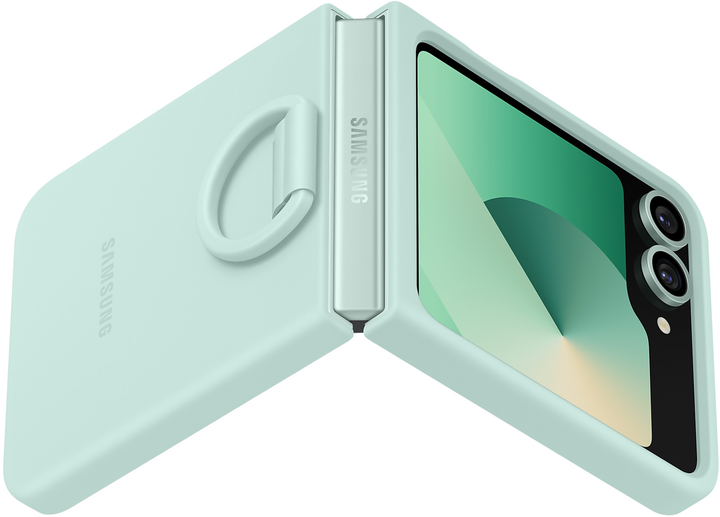 Силіконовий чохол для Samsung Galaxy Z Flip6 Mint (EF-PF741TMEGWW) - зображення 3