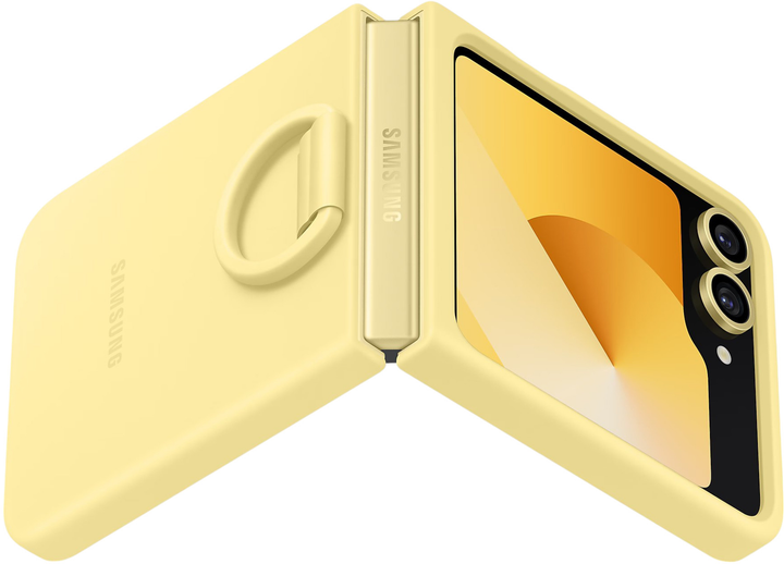 Etui silikonowe do Samsung Galaxy Z Flip6 Yellow (EF-PF741TYEGWW) - obraz 5