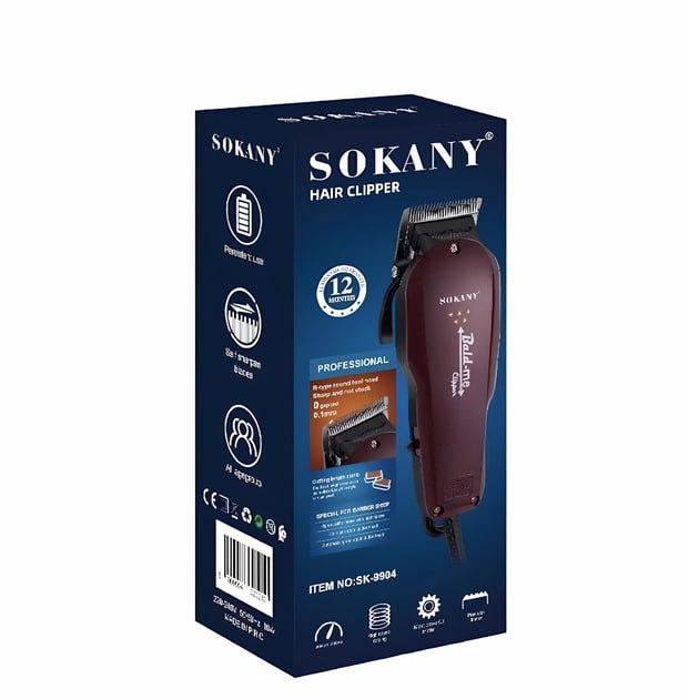 Машинка для стрижки волос Sokany SK-9904 мужская машинка для стрижки Бордовый 5 Вт - изображение 2