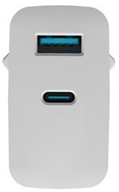 Ładowarka sieciowa NATEC Ribera GaN USB-A + USB-C 45 W NUC-2142 White (5901969444230) - obraz 2