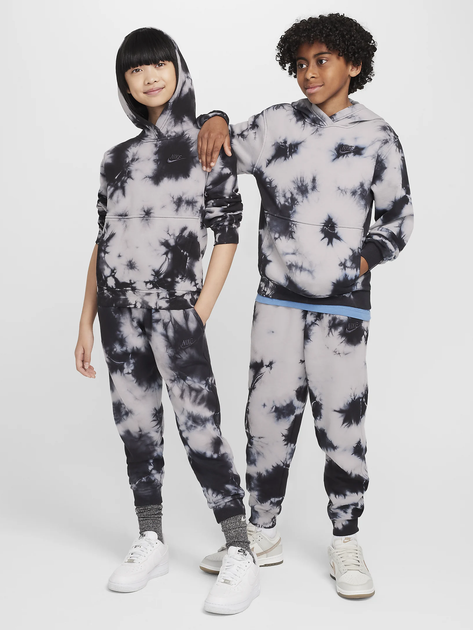 Детское теплое худи для девочки Nike K Nsw Club Flc Hdy Wash FZ5493-077 128-137 см Дымчатое (197596672800) - изображение 9